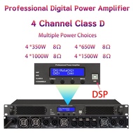 Professional Audio Power Amplifier 4 Channel DSP Digital Power Amplifier 4X1800W Class D Line Array Speaker Sound Amplifier DJ Audio Subwoofer Preamplifier**&amp;&amp;