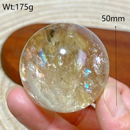 cod Healing Natural Crystal Brazil Smokey Citrine Quartz Sphere Rainbow Polished Ball High Quality P
