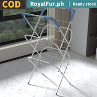 Foldable Drying Rack Retractable Floor Clothes Hanger Multi-layerShoe Rack Space Saver