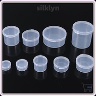 SILKLYN Beads Container Transparent Hardware  Round Jewelry Organizer