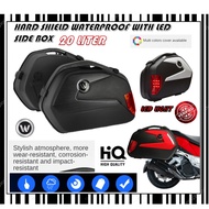 WMOTO WATERPROOF V35 SIDE BOX ABS PLASTIC WITH LED LIGHT HARD SHEILD BIKE SCOOTER RT3S RT3 XTREME 15