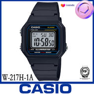 M&F888B Casio นาฬิกาข้อมือผู้ชาย สายเรซิ่น สีดำ รุ่น W-217H-1A W-217H-9A W-217H ของใหม่ของแท้100%
