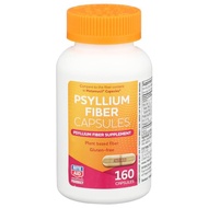 Rite Aid Psyllium Fiber Capsules, 160 Count, Psyllium Fiber Supplement, | Constipation Relief | 100%