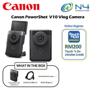 New Canon PowerShot V10 Vlog Camera for Content Creators (Black/Silver)