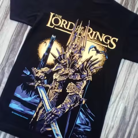 The Lord of The Rings Sauron Dark Lord Fantasy Movie Graphic T-Shirt Cotton Men Women Streetwear Tee
