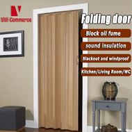 Accordion partition door sliding door PVC for bathroom, living room and kitchen folding door Easy to install