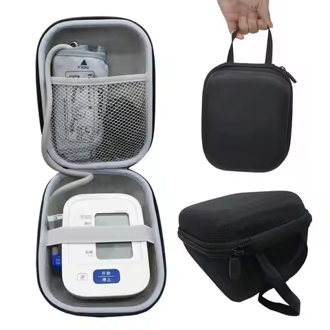 Portable Blood Pressure Monitor Bag Hard EVA High Capacity Tonometer Storage Bag Reasonable Layout f