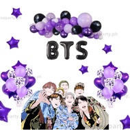 15PCS BTS Latex Balloon Birthday Party Supplies Confetti Happy Birthday Balloons Party Decorations f