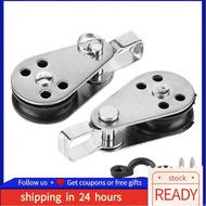 Newlanrode Lifting Pulley  Saltwater Resistant Anchor Trolley Kit Complete for Marine Boat Kayak Canoe