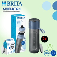 BRITA - WaFiBo Active 運動濾水瓶 (藍色) 內含MicroDisc 濾芯片 2片 + 3片裝濾芯片 | 濾水瓶 濾水樽 濾水壺 濾水器 濾芯