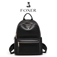 FOXER Leather Girls School Bag Large Capacity