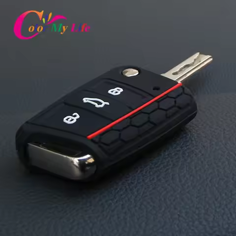 Silicone Car Key Protection Cover Key Holder Case Fit for Volkswagen VW Golf 7 MK7 7.5 2013 - 2019 A