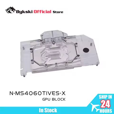 Bykski N-MS4060TIVES-X GPU Block Use for MSI GeForce RTX 4060Ti VENTUS 2X 16GB 12G Video Card Water