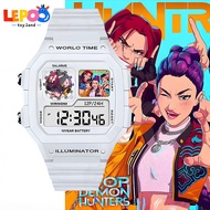 Kpop Witch Design Digital Watch Waterproof LED Alarm Date Stopwatch Jam Tangan Pelajar Kalis Air