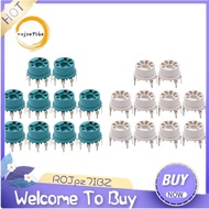 7Pin Plastic Vacuum Tube Socket Valve Base for B&W 6J1 6Z4 6X4 12AE6 6AT6 6BK6 12AV6 6AQ6 6J5 Hifi A