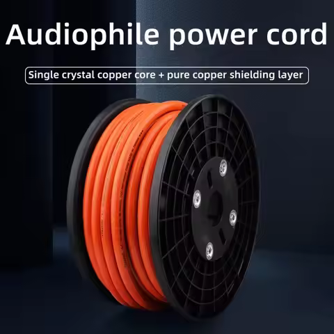 17mm 7N OCC High End Power Cable Single Crystal Copper Power DIY Bulk Wire Amp CD DVD Player Amplifi