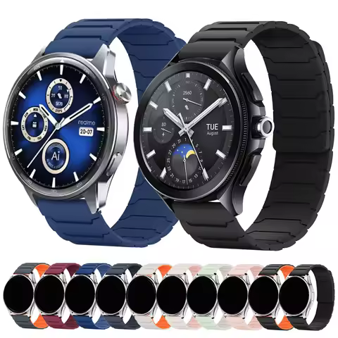 22mm Silicone Strap For Xiaomi Watch 2 Pro S4 S1 Replacement Wristband for OPPO Watch X 4 Pro/Realme