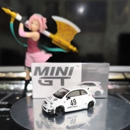 Mini gt lbwk x abas works abarth 595 gara white 809