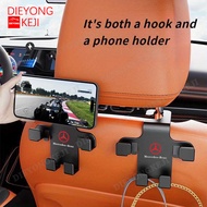 Benz Logo Car Double Hook Car Phone Holder Car Hook Car Seat hook Car Seat Back Hook Headrest Hook H