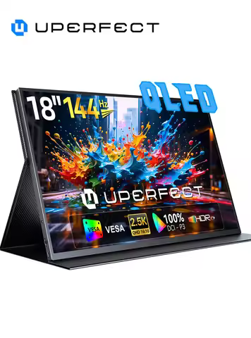 UPERFECT 2K 144Hz Portable Gaming Monitor 18" 2560x1600 QHD 100% DCI-P3 FreeSync HDR Laptop for Game