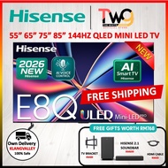 [FREE SHIPPING + 3 GIFT] Hisense 55" / 65" / 75" / 85" inch Mini-LED/ QLED / HDR10+ / Dolby Vision A