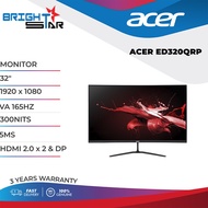 ACER 32" ACER NITRO ED320QRP GAMING MONITOR / 32" 1800R CURVED VA / 1920x1080 / 165HZ / 300NITS / 5M