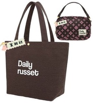 日雜-S『 RUSSET Daily 』2017-2018 秋 & 冬 - CHARCOAL GRAY ( 炭灰色按鈕Tote bag+斜肩包 ) ($85) 1