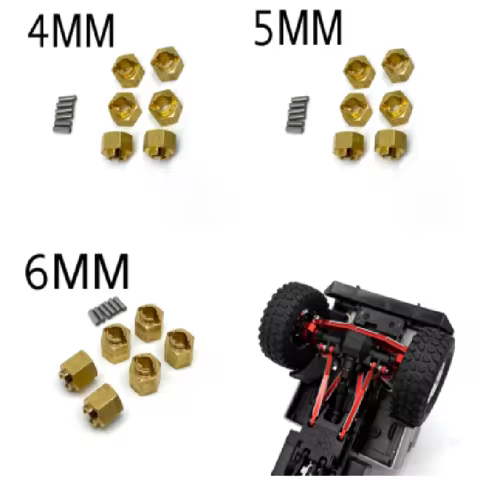 JJRC 1/18 C8823 Unimog 6x6 Remote Control Car Metal Parts Brass Weight Coupler