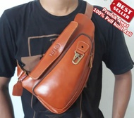 Produk Terlariss!! Kickers waist bag Tas Selempang Pria Kulit Asli - Tas Hp Kulit Keren - Tas Dada K
