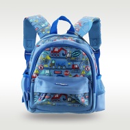 Australia original smiggle children's schoolbag boys baby shoulder backpack sky blue engineering car 1-4 years bags small 11 inch