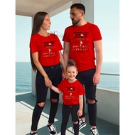 GF123 / Adult and children's t-shirts 24s short sleeves / family tops for Indonesian Independence Da