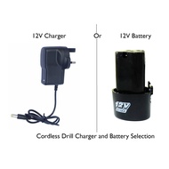 12v Rechargable Lithium Battery Extra Power for Cordless Drill or Charger 12V for cordless drill selection