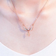 Giftest 18K鍍金 / 天使 十字架基督教耶穌福音飾品項鍊聖經N26