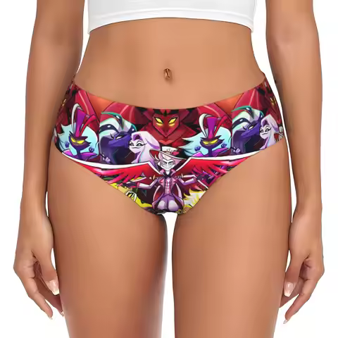 Custom Women's Hazbins Anime Hotels Panties Underwear Female Comfort Briefs Underpants