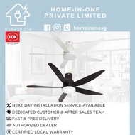 [FREE BASIC INSTALLATION] KDK U60FW 5 BLADE DC MOTOR CEILING FAN + LED LIGHT KIT + REMOTE CONTROL