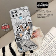 Case hp REALME C21Y Case Pro Camera Silicone Tpu Softcase REALME C21Y Fashion Case Anime Case REALME