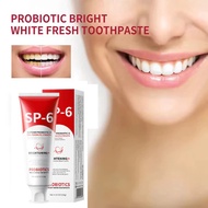 【现货】✨Sp-6 Probiotic Whitening Toothpaste 120g Eliminates Bad Breath Whitens And Removes Yellow Tooth