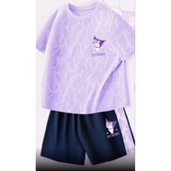Kid's fashion Sanrio Kuromi cute girl casual outfit