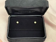 蒂芬妮 Tiffany 經典款 鑽石耳環 黃18K金 十分鑽石