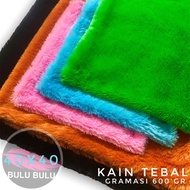 40x40 Fur Sofa Cushion Cover