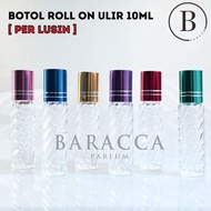 New Botol Parfum Roll On Ulir Warna 10Ml - Botol Parfum Kosong Roll On