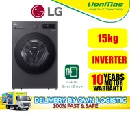 LG 15kg Smart Inverter F2515SNTGE Slim Front Load Washer with AI Direct Drive™ and TurboWash™ Washin