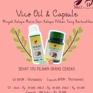 vico oil dan kapsul sr12 minyak kelapa