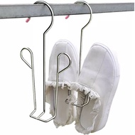 ☼Rak Kasut Keluli Tahan Karat Tebal Yang Tebal Pengeringan Rak Kasut Balkoni Tingkap Cangkuk Rak Penyimpanan Kasut Gantu