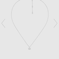 Gucci GG RUNNING 18K NECKLACE IN WHITE GOLD 頸鏈