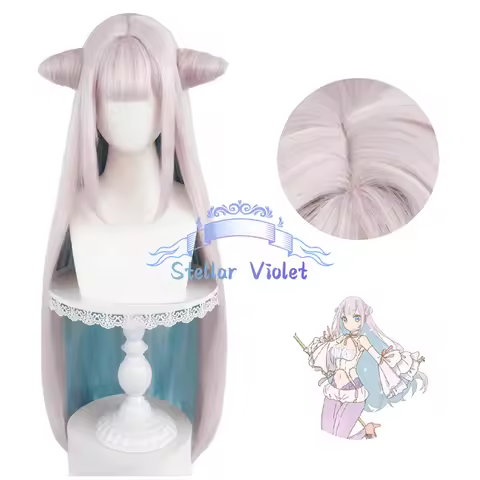 Mimori Byakuya Cosplay Wig Heat Resistant Anime The Magical Girl and The Evil Lieutenant Used To Be 