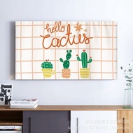 TV cover 55inch dustproof cloth cute LCD TV cover 100inch 85inch