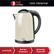 Vees Premium 2L Electric Jug Kettle VJK-W6208CS -KHAKI