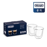 [Delonghi] Double vacuum glass espresso cup (90ml x 2ea) /ipc