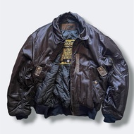VINTAGE AVIREX USA U.S AIR-FORCE B-15D BOMBER FILGHT JACKET MA-1 NEW YORK NY. MADE IN Size M